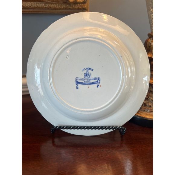 Early Mason's Ironstone Soup Bowl Flying Bird Pattern Circa 1825 - Picture 5 of 7